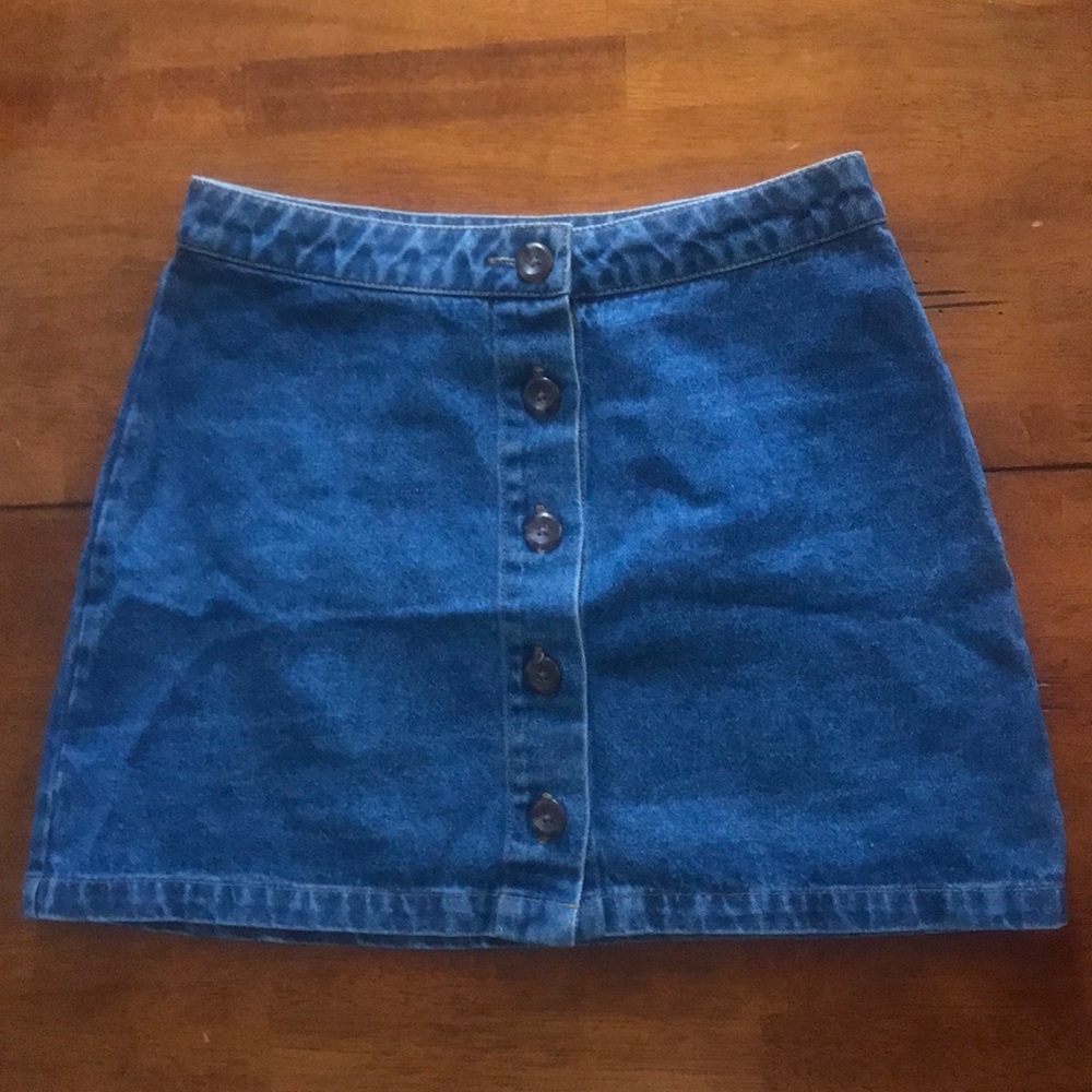Button down Jean skirt